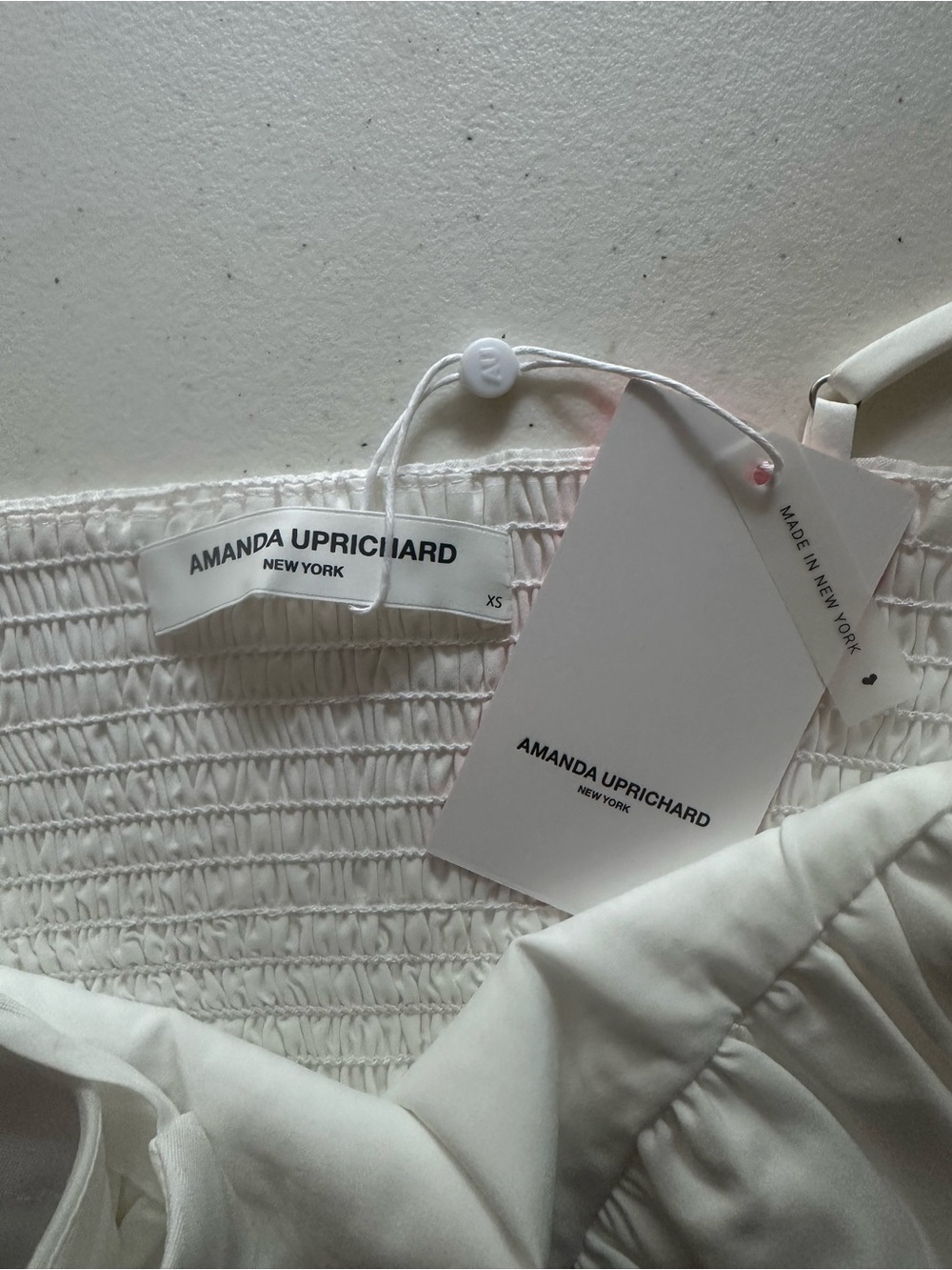 Amanda Uprichard Amory Crop Top White XS - Picture 7 of 9